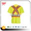 Hi vis cheap 100% cotton reflective t-shirt on road safety KF-037