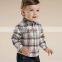 T-BSS001 2016 Long Sleeve Plaid Latest Dress Shirt Designs For Boys