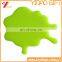 Round 4" Silicone Green leaf silicone rubber placemats