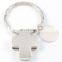 OEM Factory direct price 3D Cross Metal Keychain Key ring