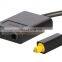 1 to 2 Fiber Optic Splitter Toslink Digital Optical Audio Splitter Adapter 1 Input 2 Output