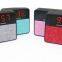 T1 new mesh gift bluetooth stereo portable wireless band time alarm clock TF card mini bluetooth speaker