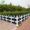 Good quality white pvc fence lawn white picket fence garden edging