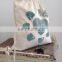 Hand screen printed backpack or reusable tropical string bag