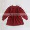 2020 autumn new girls sweater skirt mid-length  collar sweet Korean waist dress