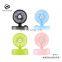 Mini Desktop Style Rechargeable USB Oscillating Swing Fans with Light Indicator