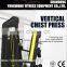 Hot sale commercial fitness strength exercise gym use machine YW-1726 leverage Vertical Chest Press