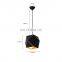 Popular Design Black White Square Hanging Lights Led Modern Fancy Pendant Light