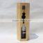 Custom skeleton design wooden wine gift box single bottle wine boxes