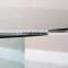 12mm thick clear tempered dining table glass top center table design