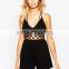 Neck deep plunge ladies Jumpsuit/custom jumpsuit/ women clothes