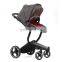 High landscape leather good baby stroller pram for baby