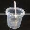 BPA free 1 liter clear gallon plastic bucket