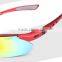 Sports Sunglasses with 5 Set Interchangeable Lenses for Biking Fishing Running Driving Golf Baseball