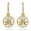 Octagonal Compass Shell Earrings