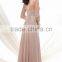 Elegant Half Sleeve Sheer Scoop Neck Lace Applique Mother Of The Bride Dress Chiffon Evening Dress