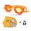 Outdoor water sports Swimming Goggles Waterproof Silicone Glasses Ear Plugs Cap Nose Swim Cap Accessories Set