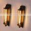 Vintage Retro Black Iron Pipe Wall Lamp Fixture Sconce Wall Light Bedroom Hotel Lighting