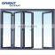 Aluminum bi folding sliding patio doors with high quality