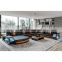 LED Modern Living Room Sofa Set U Shape Leather Corner Sectionals Couch