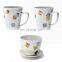 Wholesale White Luxury Gift Foods Drinks Ceramic Mugs Tea Coffee Cup Set