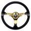 Hot Sales 350mm Red ABS Plastic Deep Sport Universal Racing Modify Car Steering Wheel