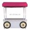 factory customized wooden candy cart display wood food carts kiosk for sale with wheels