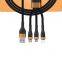 Factory price wholesale 3 in 1 usb cable in super fast charger cable 2m data cable for Mobile phone