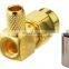 SMA rp male crimp right angle rf connectors Gold plated RF connector SMA male 90 degree  crimp for rg58 rg316 rg174