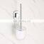 Wall Mounted Metal Toilet brush Holder with EASY LOC Suction