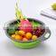 Multifunctional Eco Friendly Colander Water Collapsible Plastic Strainer Storage Silicone Kitchen Drain Basket