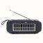 Solar Charging Portable Led Solar Torch Light BT Speaker With Phone Stand Outdoor Fm Radio 1200mah Built-in Battery