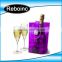 Free sample Design Printed Various Color Transparent PVC Plastic Carryingpvc ice bag Wine Beer Bottle Ice cooler Bag