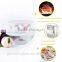 Transparentmicrowave glass bowl wirh lid for microwave oven