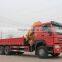 howo 6*4 18T crane truck gets up with the heavy and transport vehicle truck with loading crane