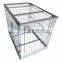 Industrial stackable steel wire mesh pallet cage