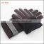 men simple brown woolen hand gloves men with belt