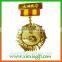 2015 newest die casting engraved medal gold silver plated medal keychain