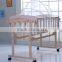 New Zealand Pine Wood Baby Cradle with wheels