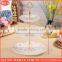 fashion 3 tier cake stand, wedding cake stand,ceramic cake stand, cake plate with golden pringt and embossment