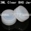 Food grade clear silicon oil jars 3ml silicone bho container non-stick silicone essential oil container