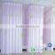 Polyester stripe antibacterial waterproof hospital disposable ward bed curtains