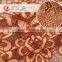 Factory orange fall plate embroidered lace fabric samples of lace for dresses