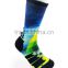 360 degree seamless printing high elastic polyester sports socks