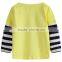 Top sell! children 100% cotton plain long sleeve wholesale China t shirt (Ulik-T04)