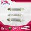 clear twin tube halogen quartz glass short wave IR heat lamp with Gold plated for print machine