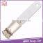 Plastic and metal badge clip safety pin with strap and adhesive