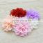 Petite pink chiffon flower, chiffon flower, flower puff, material flower, headband flower, DIY supplies, fabric flower