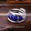 Hot Jewelry Tibetan Silver Bracelet Turquoise Inlay Roundness Bead Adjust Bangle