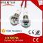 High Brightness Metal 10mm 24vdc green Lamp temperature indicator led with 20cm wire